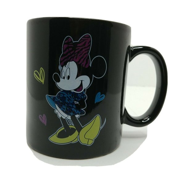 Disney Minnie Mouse Black Coffee Cup Mug